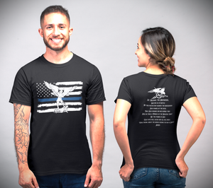 The St Michael Thin Blue Line Flag T-Shirt